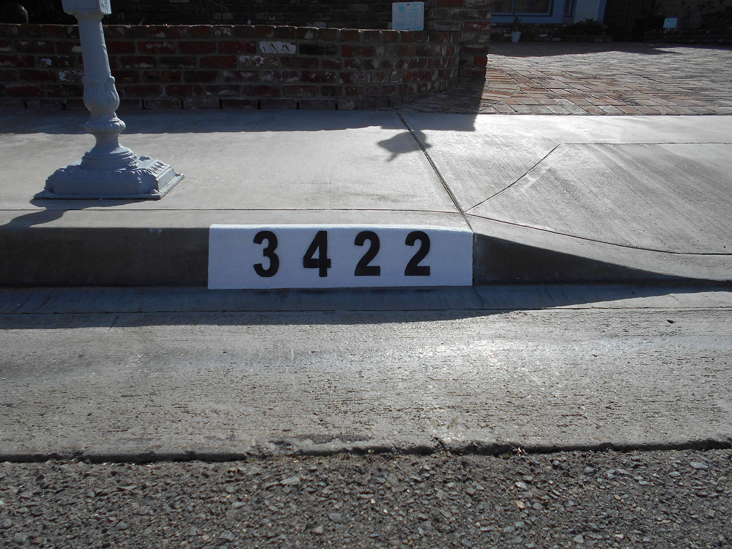 Curb Stencil Kit For Address Painting Stencil Stop