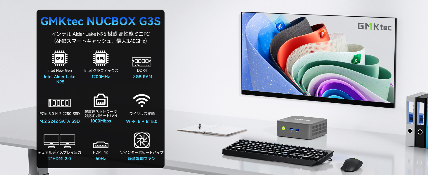 Amazon.co.jp: GMKtec ミニPC G3S【第12世代 Intel N95 初登場｜N97