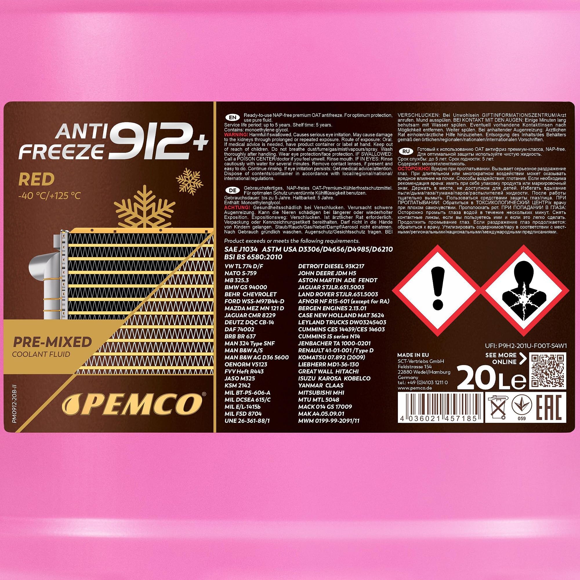 PEMCO Antigelo PM0912-20 20l Tanica