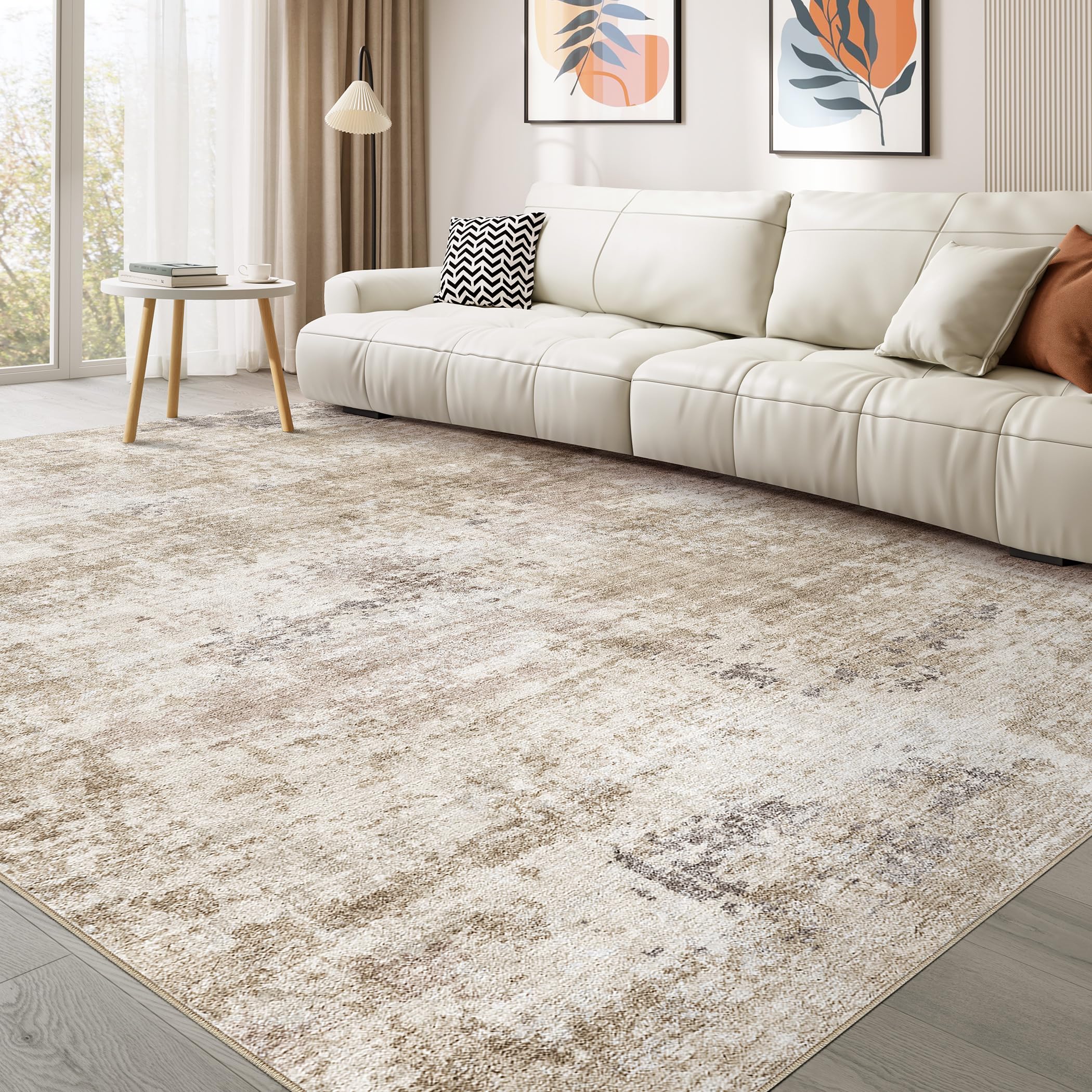 TARANCH Washable 10x12 Area Rugs for Living Room: Abstract Modern