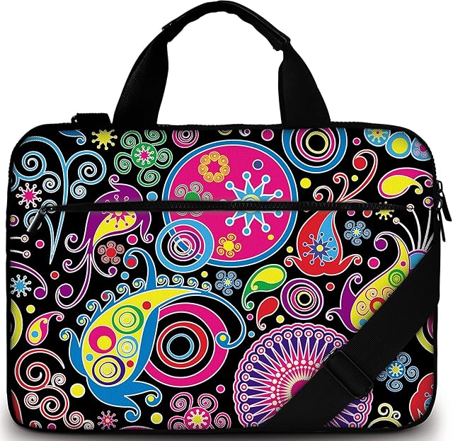 SIDORENKO Laptop Bag 17/17.3 Inch - Modern Laptop Case made of Canvas I Document Bag I Dirt & Water Proof Computer Bag with Accessory Compartment