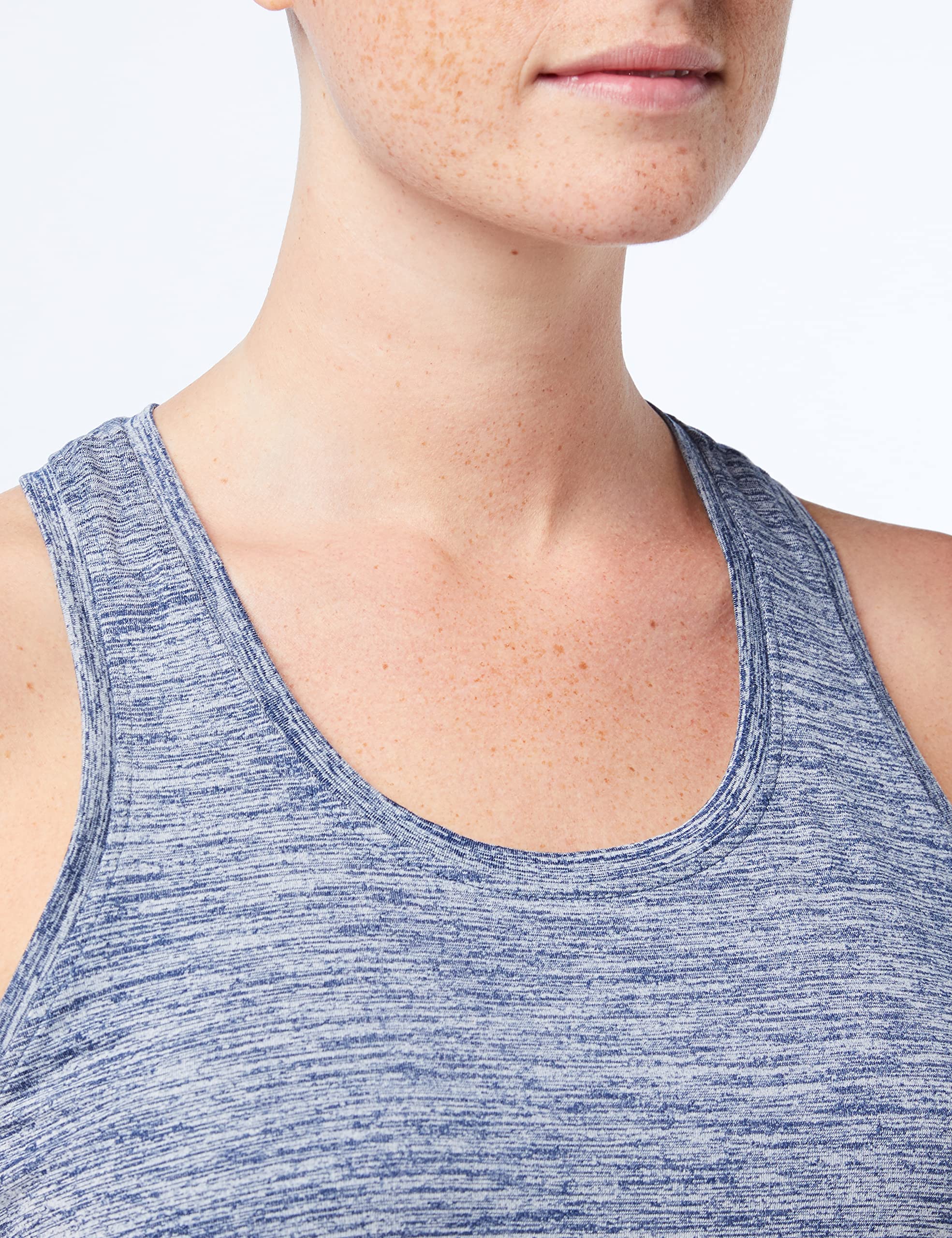 Amazon Essentials Mujer Top Deportivo sin Mangas de Secado Rápido, Elástico, Espalda Cruzada y Cuello Redondo