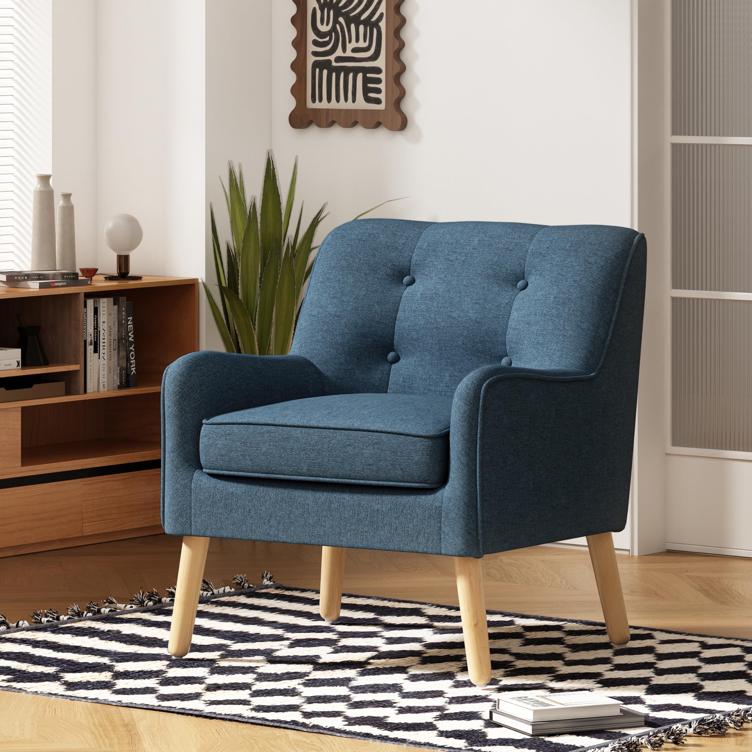 Christopher Knight Home Felicity Mid-Century Modern Fabric Upholstered Accent Chair