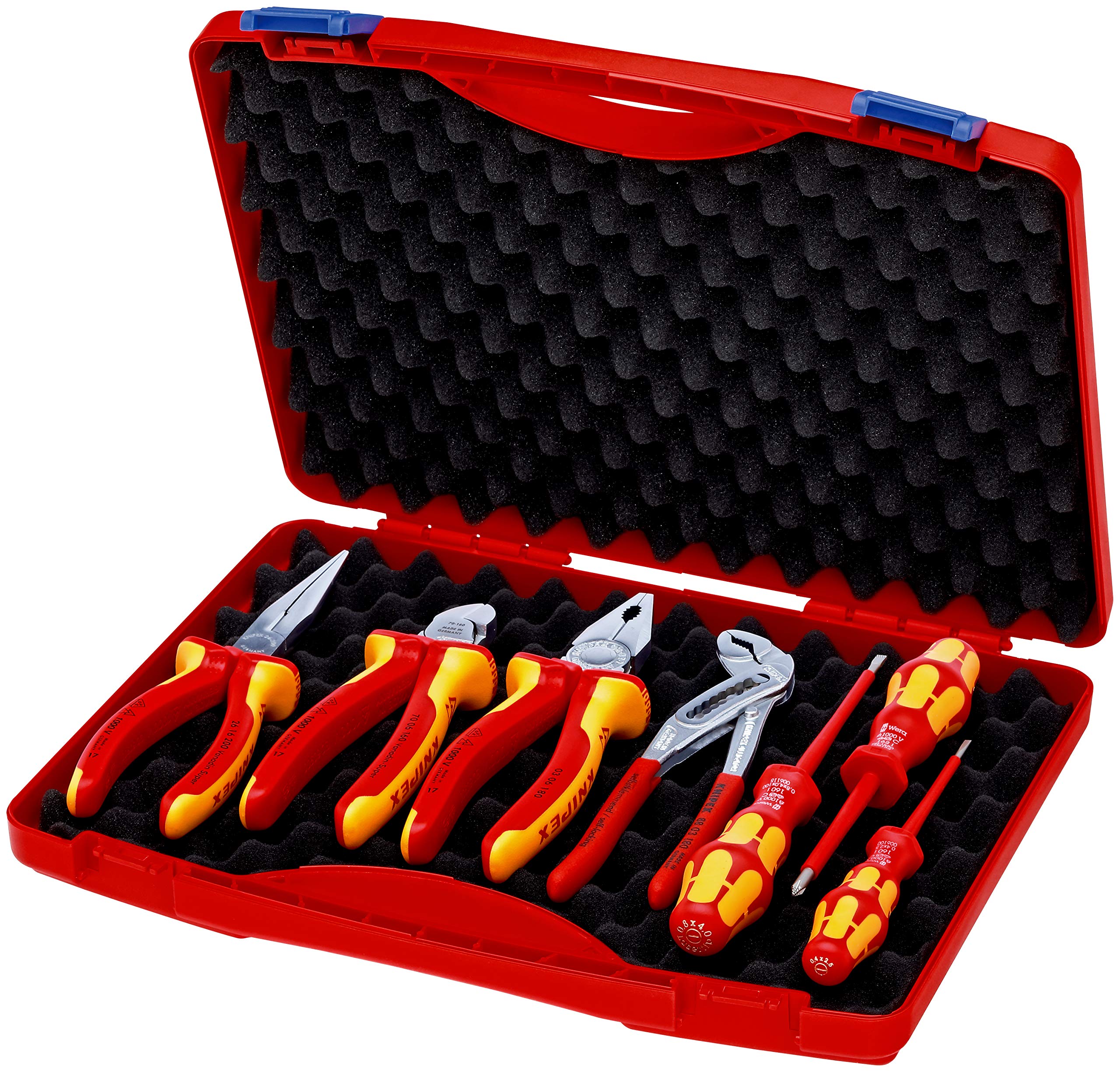KNIPEX Werkzeug-Box RED Elektro Set 2 7-teilig 275 mm, 00 21 15