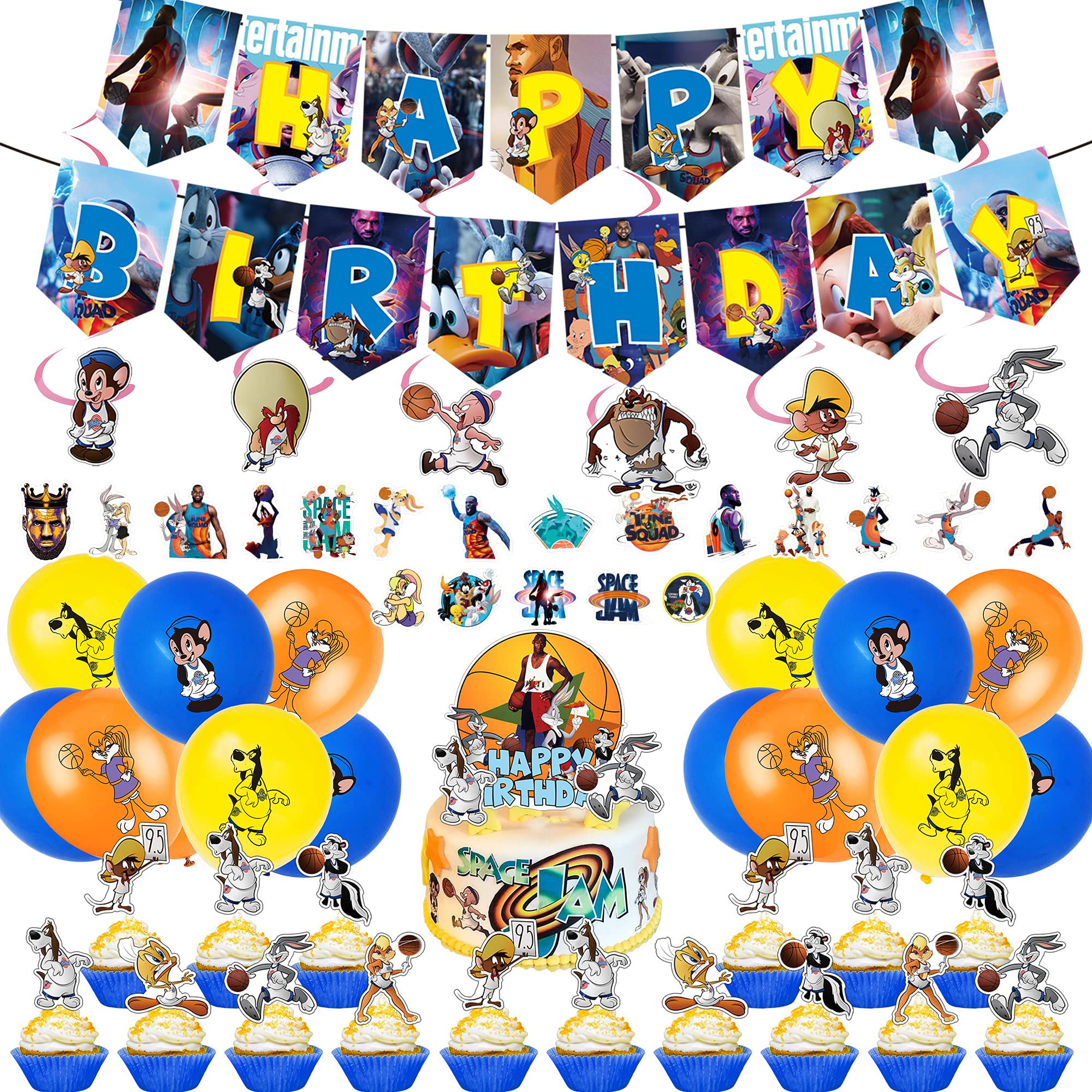 Buy 103 Pcs Space Jam Party Decorations Space Jam Party Supplies