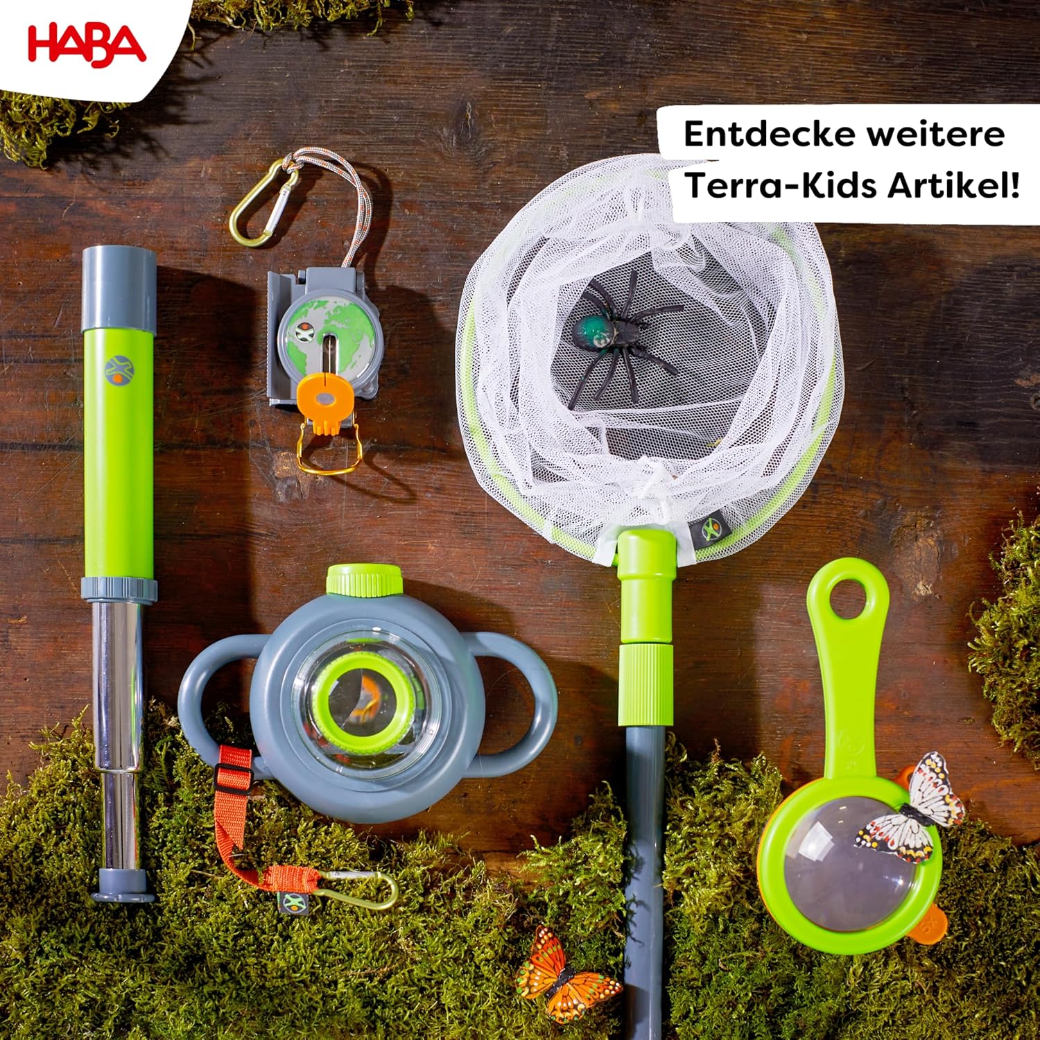 HABA Terra Kids - Observational Magnifier with Ingenious Mirror to View Bugs from Above and Below