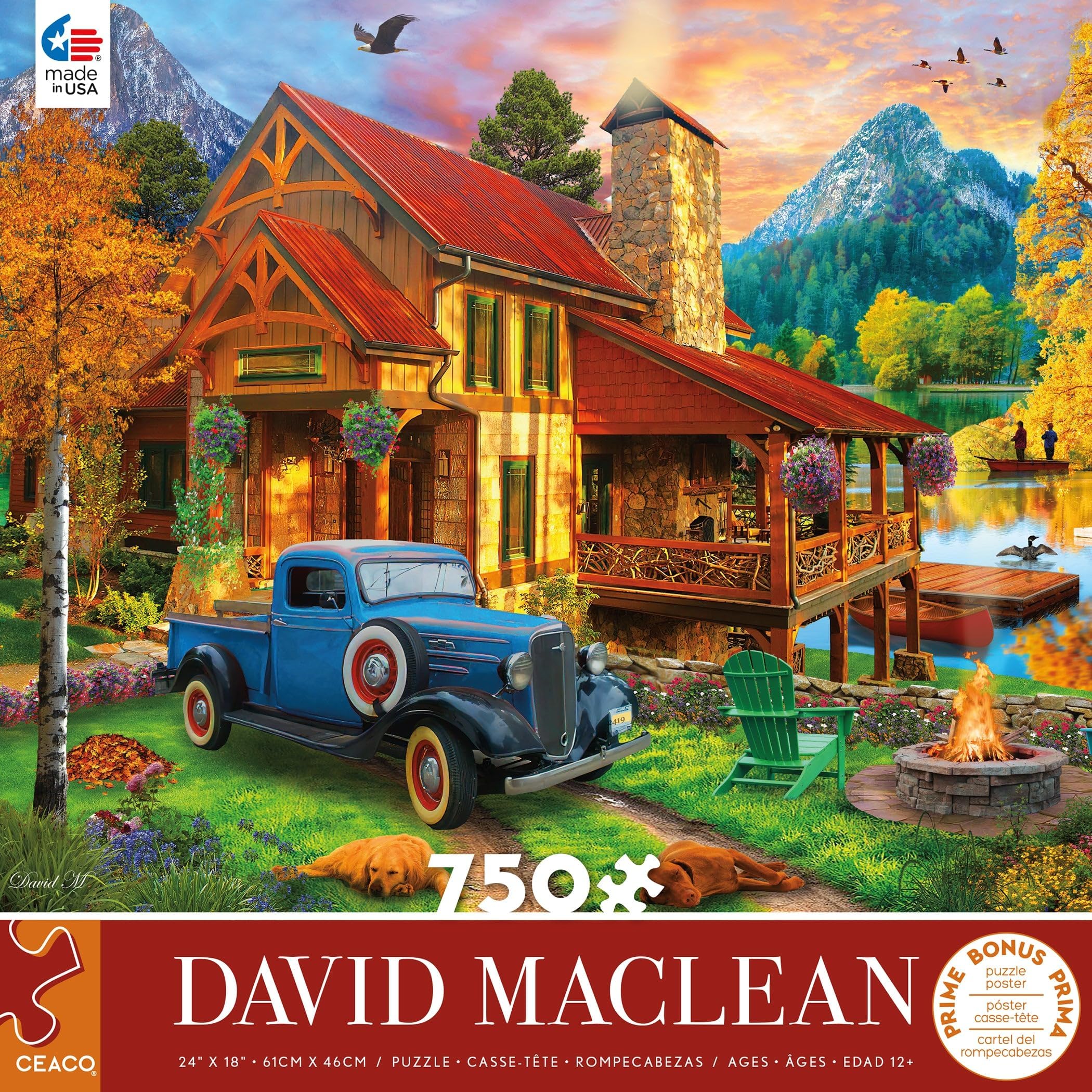 Amazon.com: Ceaco - David Maclean - The Getaway - 750 Piece Jigsaw