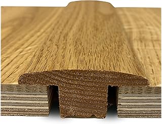 Solid Oak Threshold 15mm T Section - Oak Door Threshold Strip, 90cm Wooden Threshold Strip, Oak Threshold Strip Wood, Wooden Door Threshold Cover Bar (Satin Lacquered)