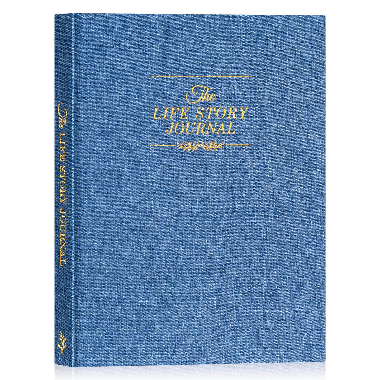 Lanpn Grandparents Life Story Journal Book with Prompts, Linen Legacy Journal Mom Dad Story Memory Keepsake Journal