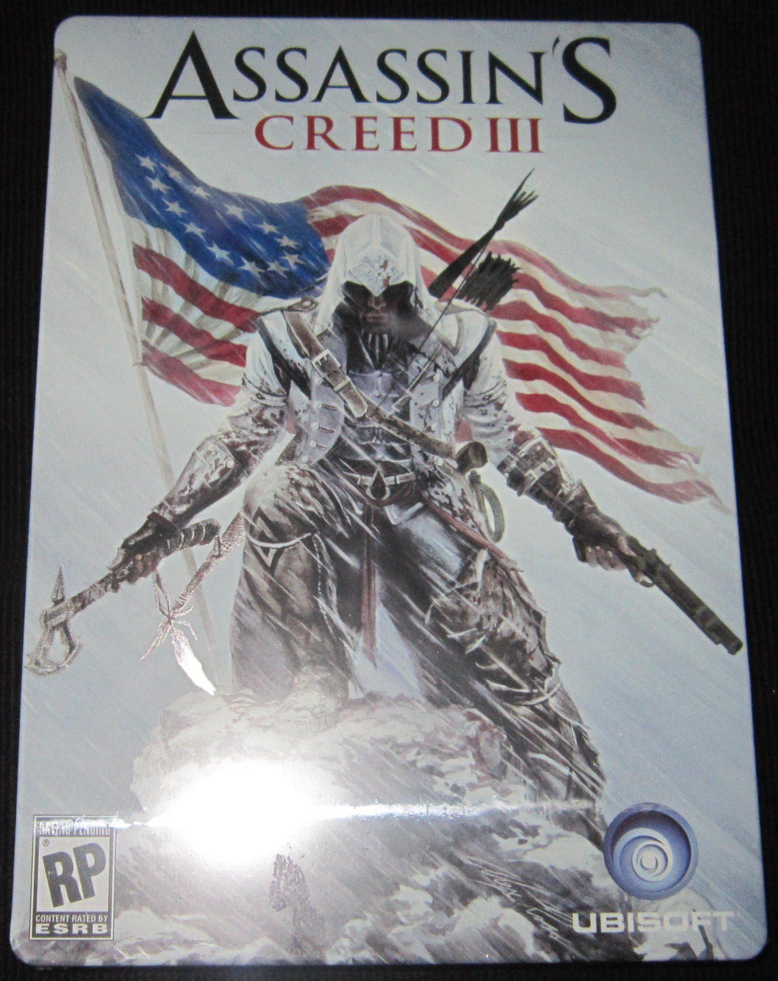 Assassin's Creed III 3 Collectible Steelbook Only Xbox 360 Ps3 NEW No Game Rare by UBI Soft