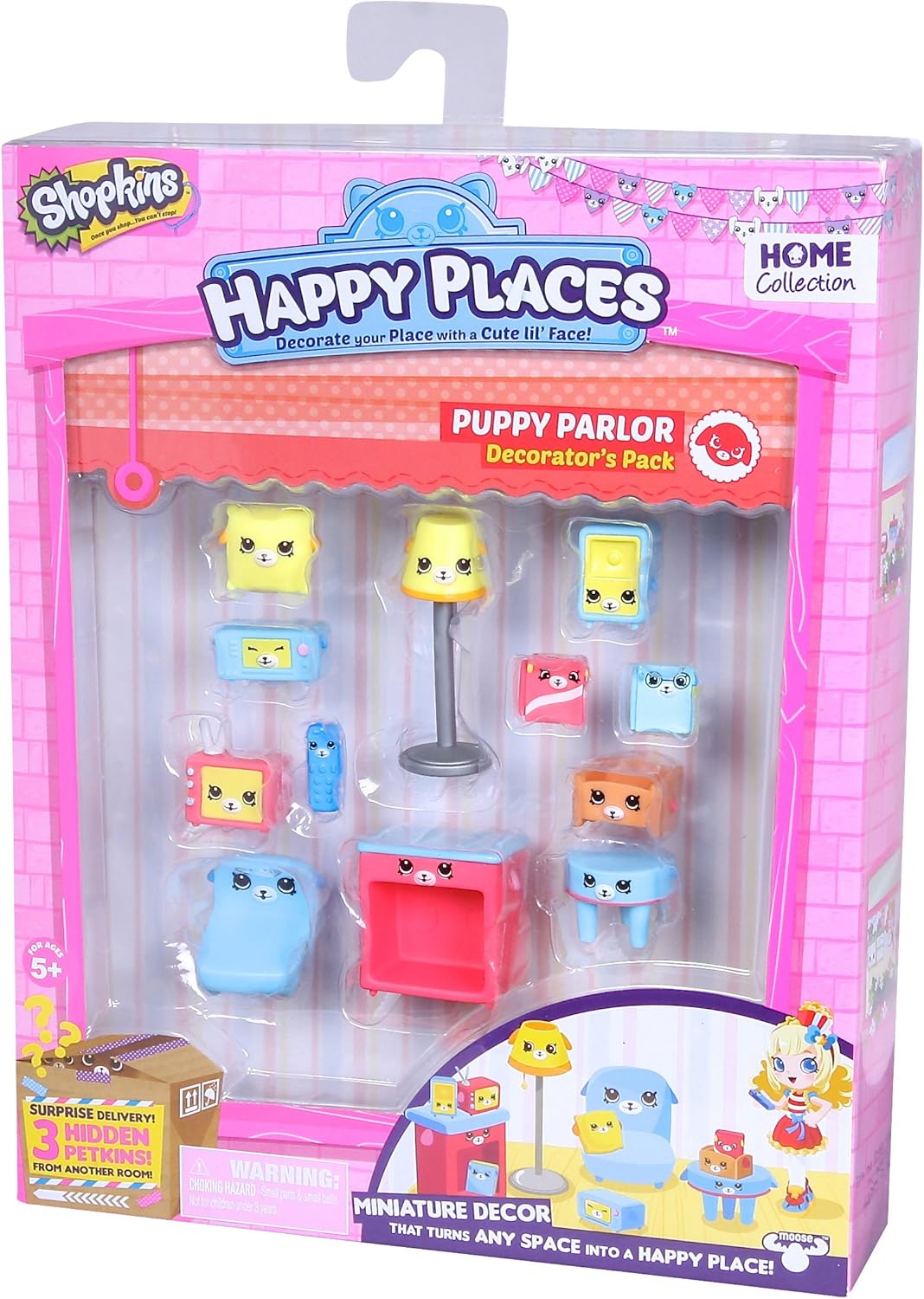 Shopkins Happy Places Decorator Pack Puppy Parlour Doll Playset