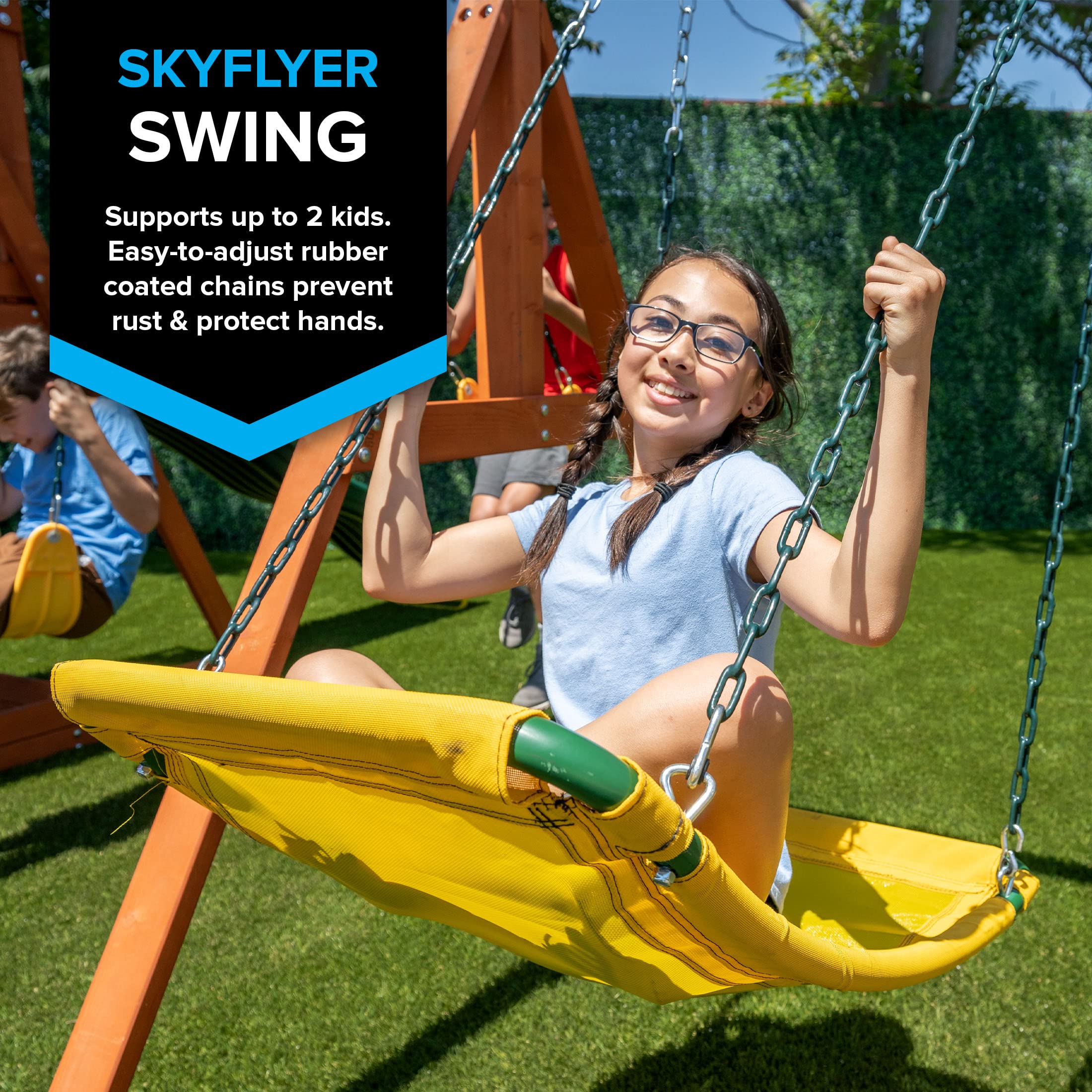 Sportspower Amazon Exclusive Olympia Wood Swing Set with 3 Swings