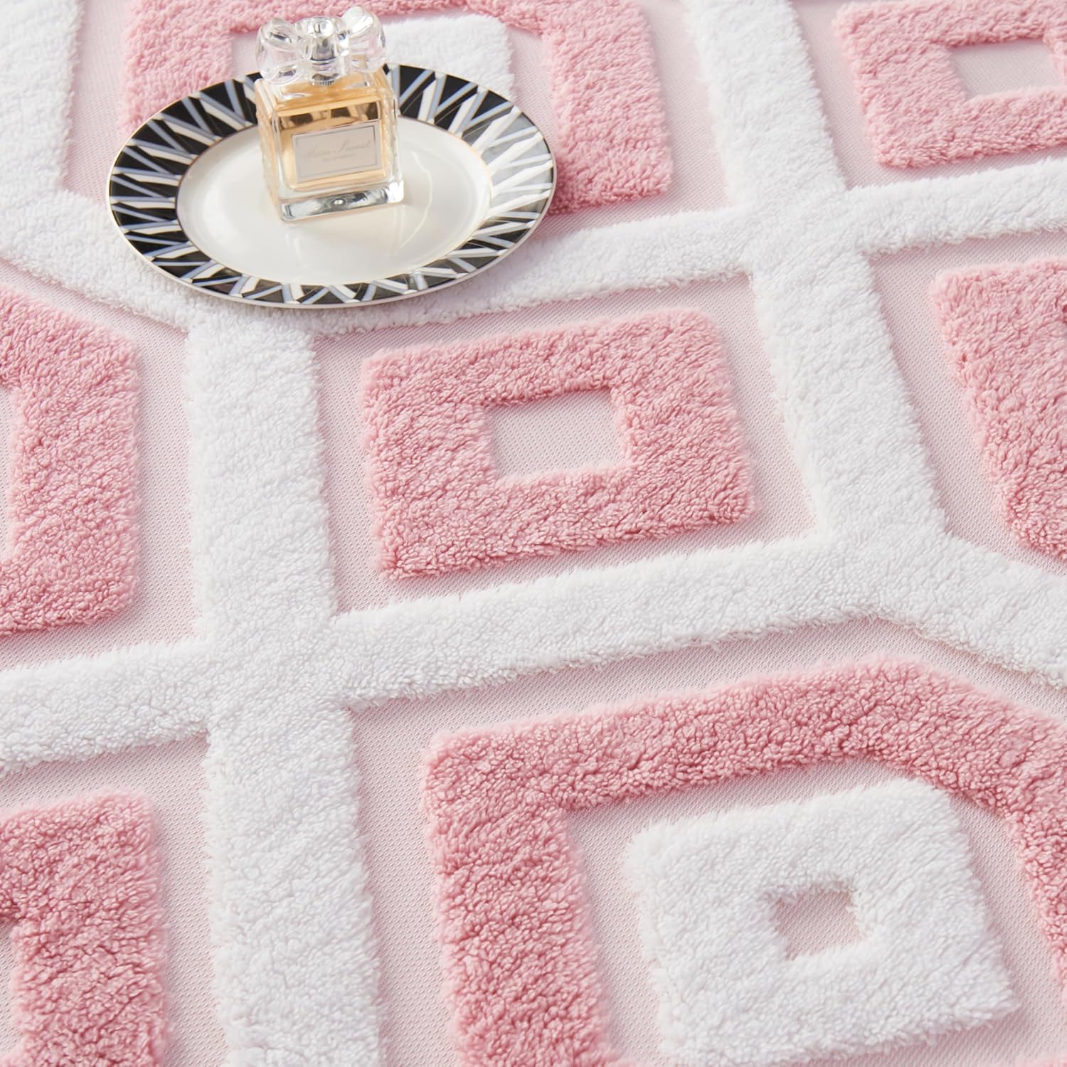 LEVINIS Bohemian Sherpa Throw Blanket 60'' × 80'', Sherpa Fleece Blanket for All Season, Southwestern Aztec Blankets for Bed/Couch/Sofa/Office/Camping, Pink - Image 5