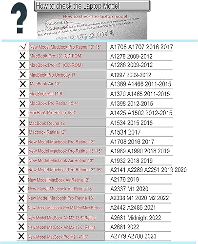Miniatura 5 de Teclas de teclado de repuesto para MacBook Pro Retina de 13 pulgadas15 pulgadas A1706 A1707 MLH12LLA* MPXV2LLA* MLH32LLA* MLH42LLA* MPTR2LLA*