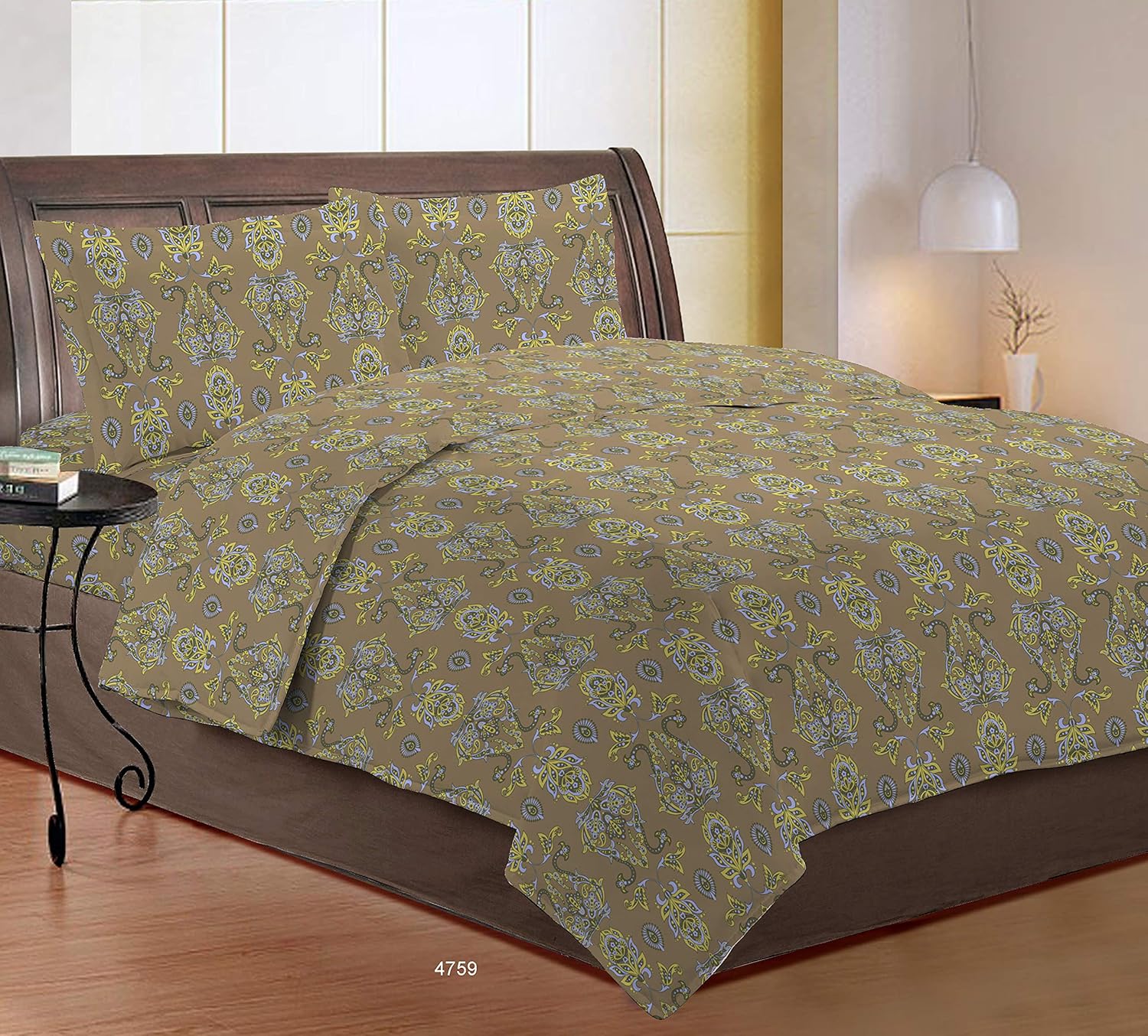 Bombay Dyeing King Size Bed Sheet Thyme 210 TC Amazon.in Home & Kitchen