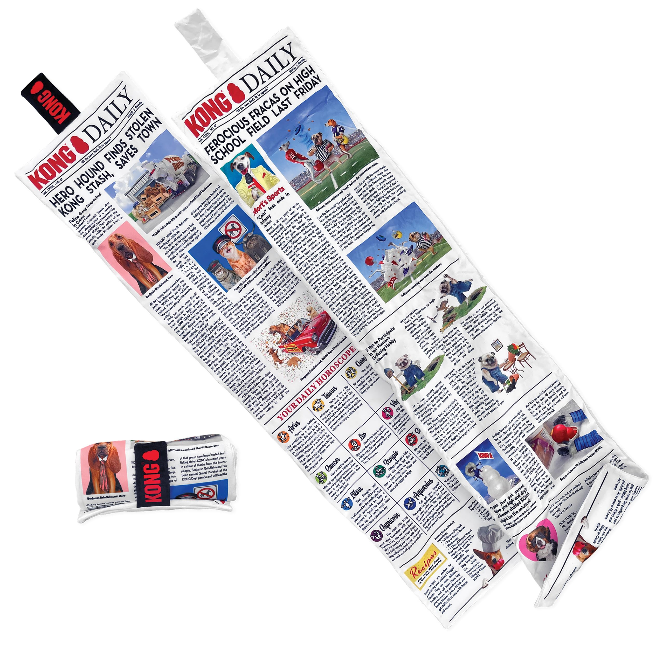 KONG Daily Newspaper Roll XL 3 Feet Long with 6 Squeakers