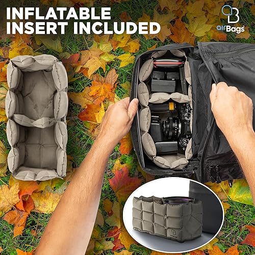 Miniatura 4 de AirBags Mochila plegable, Mochila impermeable 25L, Mochila de senderismo, Bolsa plegable, Mochila de día ultraligera, Mochila de nylon, Negro -,