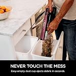 Aspirateur à balai sans fil Shark IZ362H Anti-Allergène léger avec brosse auto-nettoyante, PowerFins, portable amovible, outil multi-surface pour animaux, 40 min d'autonomie, Rouge - Édition Amazon