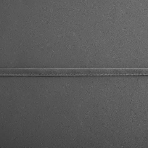 Miniatura 6 de Cortinas pequeñas de 30 pulgadas para ventanas, medias cortinas opacas cortas para cocina y baño, gris oscuro, ancho 34 x 30 pulgadas de largo