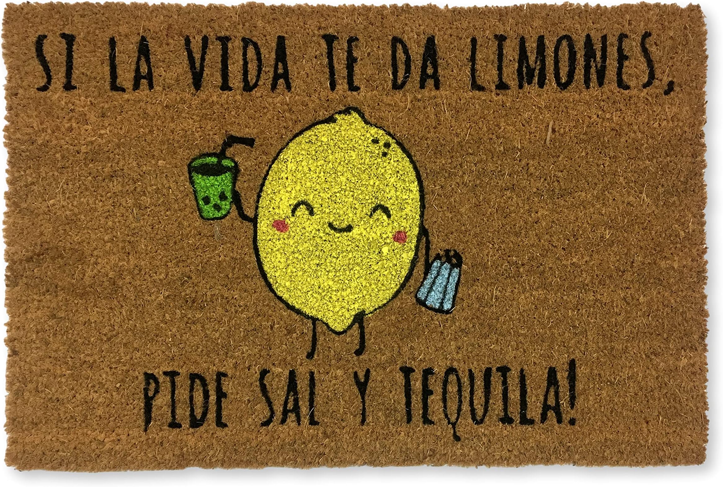 Koko Doormats Sal y Tequila Doormat, Coconut, 40X62X2 cm [Spanish language]