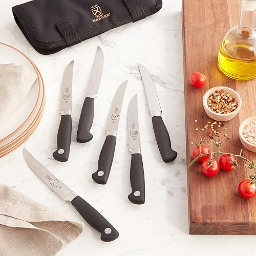 Miniatura 6 de Mercer - Cuchillo de cocina Juego de cuchillos de carne 7 unidades Aceronegro