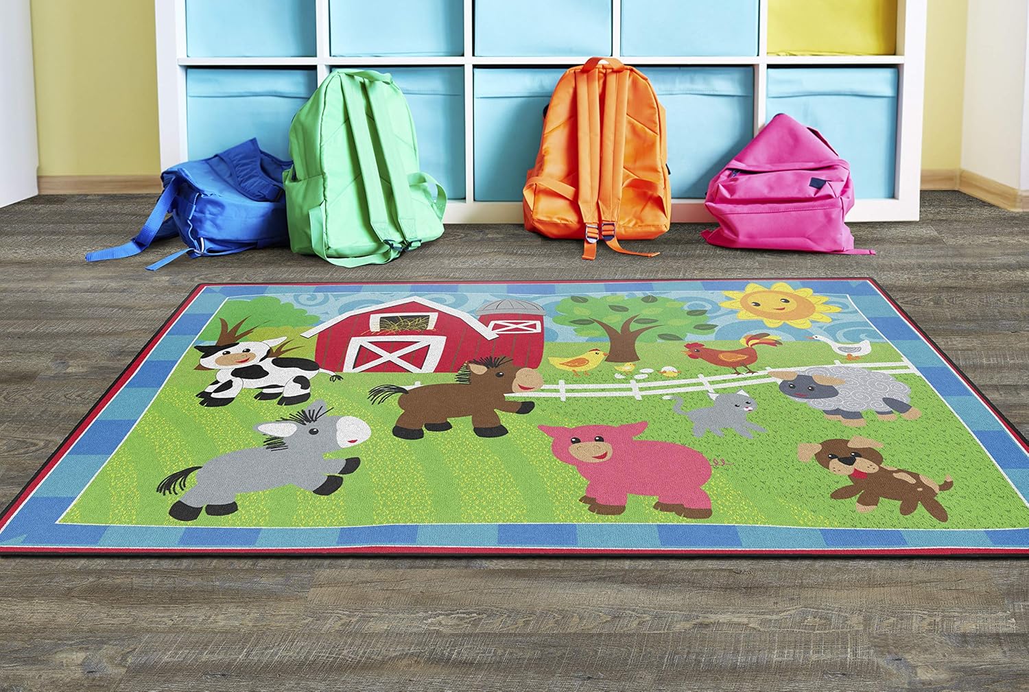 Flash Deals - 80% OFF Flagship Carpets Kids and Baby Non Slip Area Rug for Home Learning or Classroom Carpet, Playroom or Kids Bedroom Mat, 5' x 8', Cutie Banyard