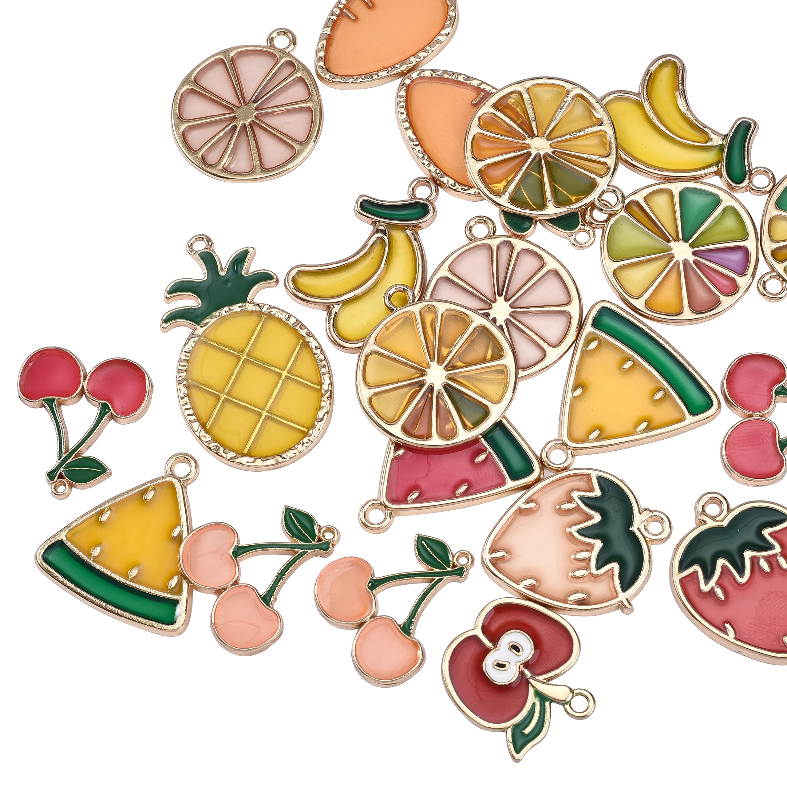 チャーム レモン フラット イエロー/G – 貴和製作所オンラインストア KitBeads ダングルフルーツチャーム6個 真鍮 金メッキ バナナ レモン アップル ストロベリー チャーム ジュエリー製作用