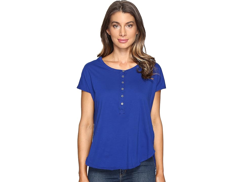 

Mod-o-doc Supreme Jersey Short Sleeve Henley Tee (Nautical) Women's T Shirt