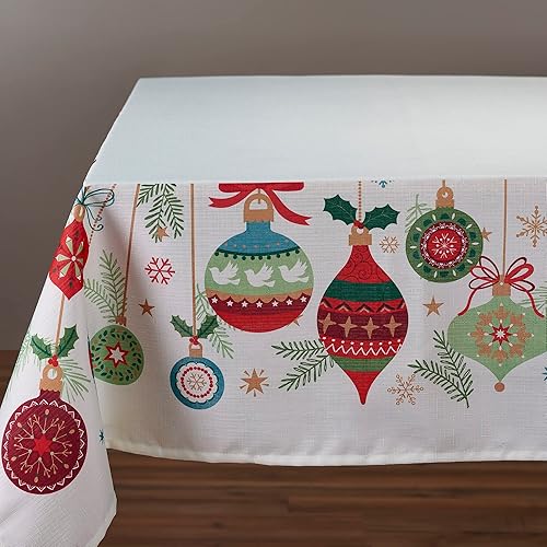 Miniatura 2 de Kadut Servilletas de tela con adornos de árbol de Navidad (17 x 17 pulgadas), tela resistente, servilletas de tela de Navidad para cosecha,