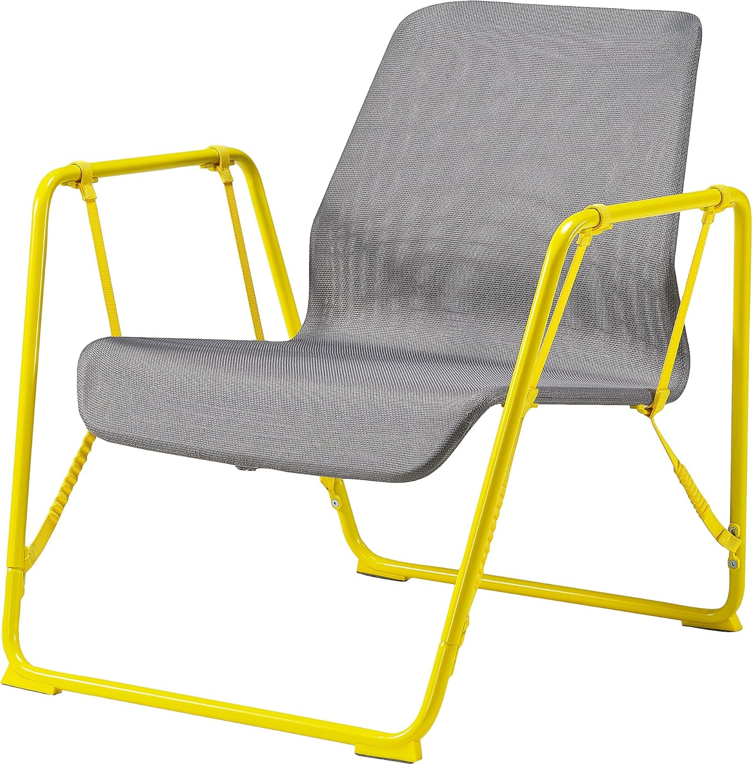 BRÄNBOLL Gaming Easy Chair, Grey/Bright Yellow