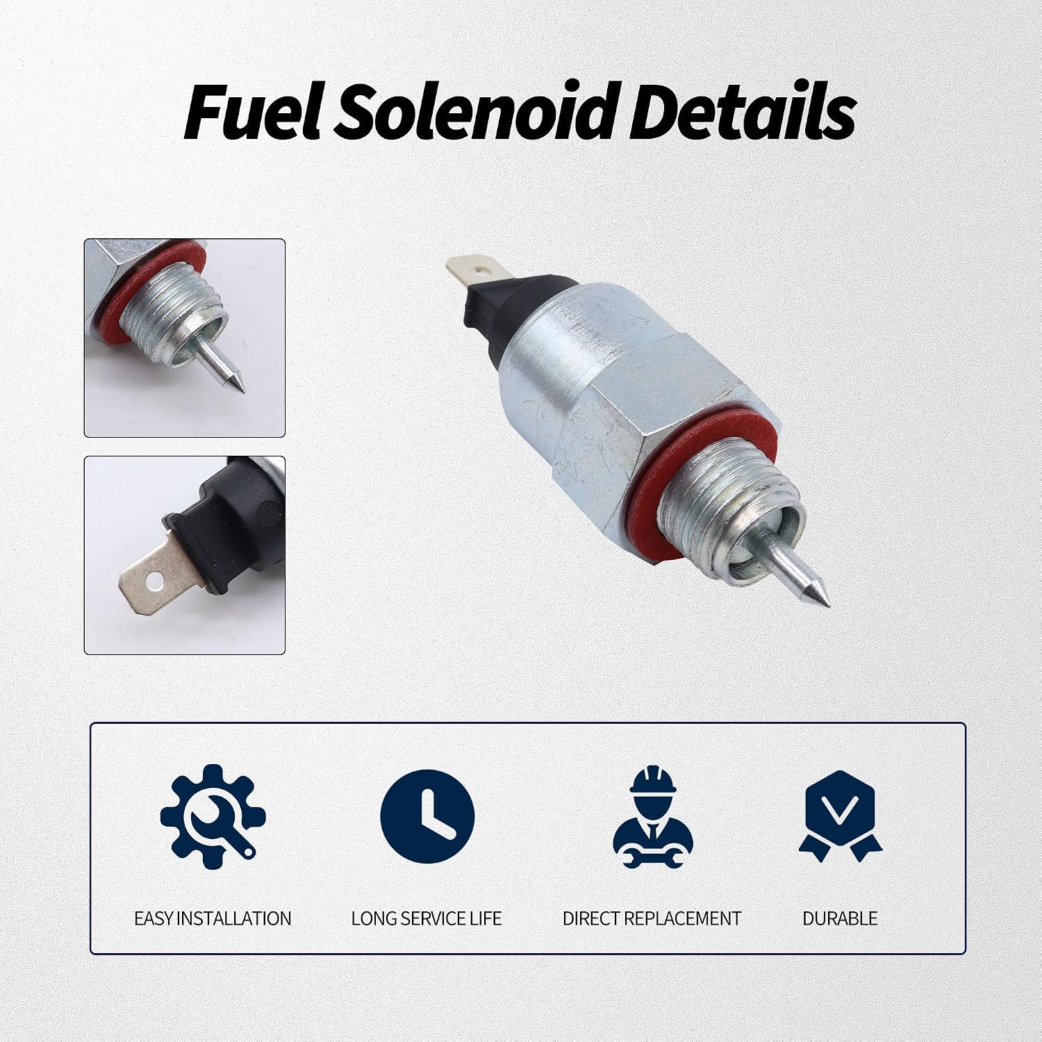 Fuel Solenoid Valve Kits Replacement for Honda GX630 GX630R GX630RH GX660RH GX690R GX690RH GXV660R GXV660RH GXV690R KXA KXF QDX2 QWF2 QXB1 Replace# 16200-Z6L-003H 16200Z6L003 16200-Z6L-003