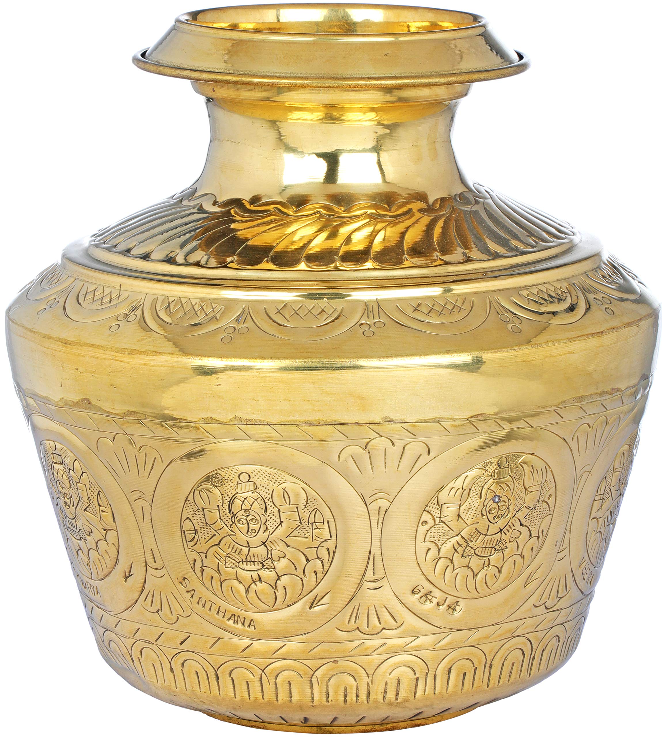 Ashtalakshmi Puja Kalasha Exotic India laiton objet rituel hindou autel