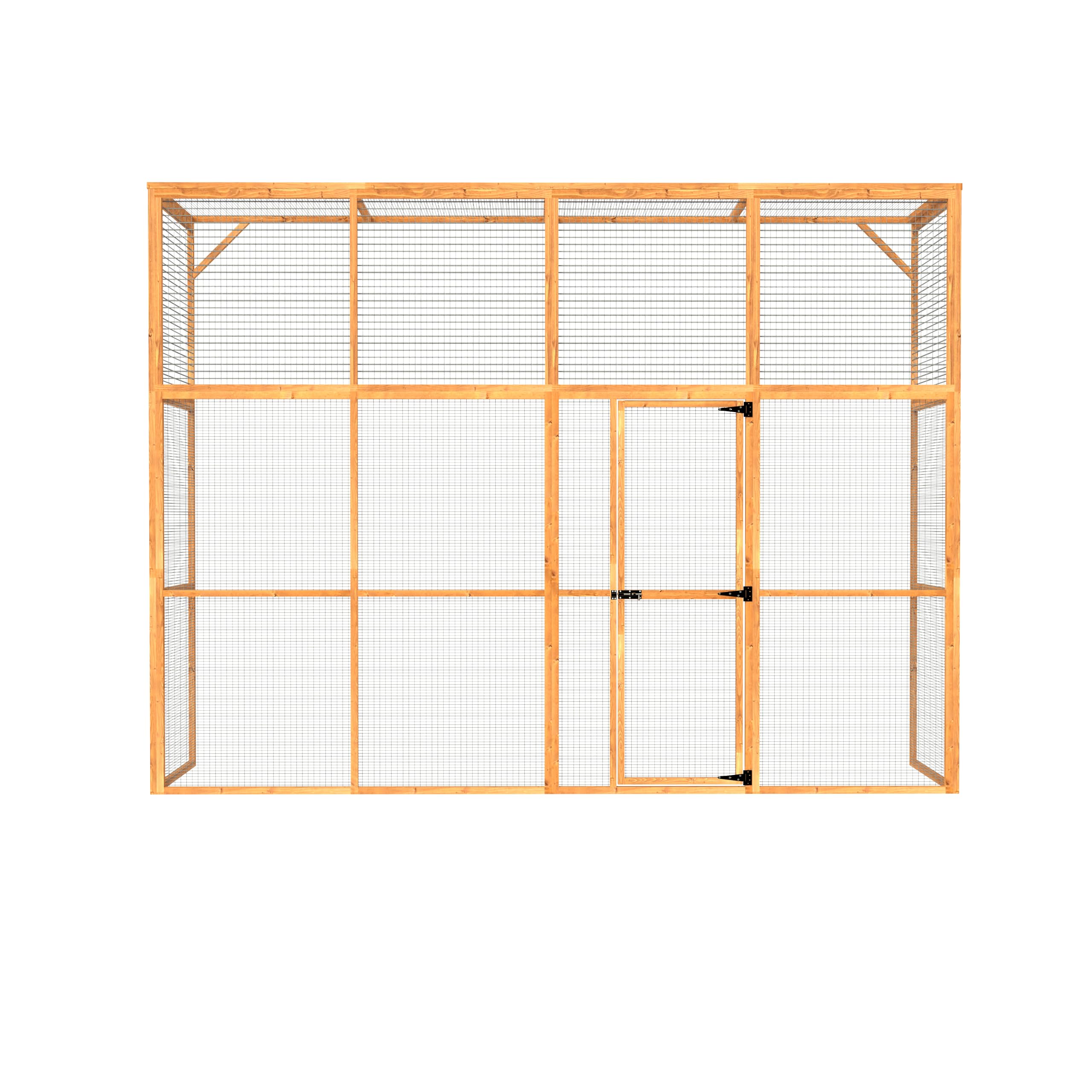 The Hutch Company 3 Sided Wingham Catio & Playpen – Outdoor Cat Enclosures, Shelves, Ramps & Accessories | Safe Outdoor Play for Cats 12 Different Sizes to suit all Homes (9ft│6ft│7.2ft) — view 14