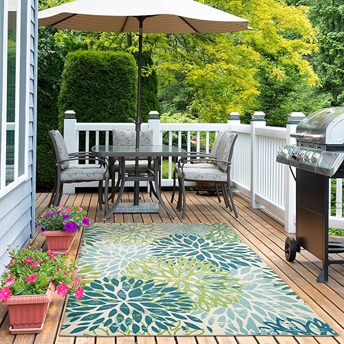 Vista 92 de DECOMALL Tapete pequeño de 2 x 3 pies para puerta, para porche, patio, balcón, terraza, patio, multicolor, 24 x 36 pulgadas Multi 06