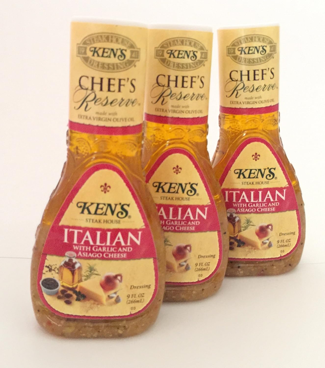 Ken's Steak House Chef's Reserve Italian Dressing with Garlic & Asiago
