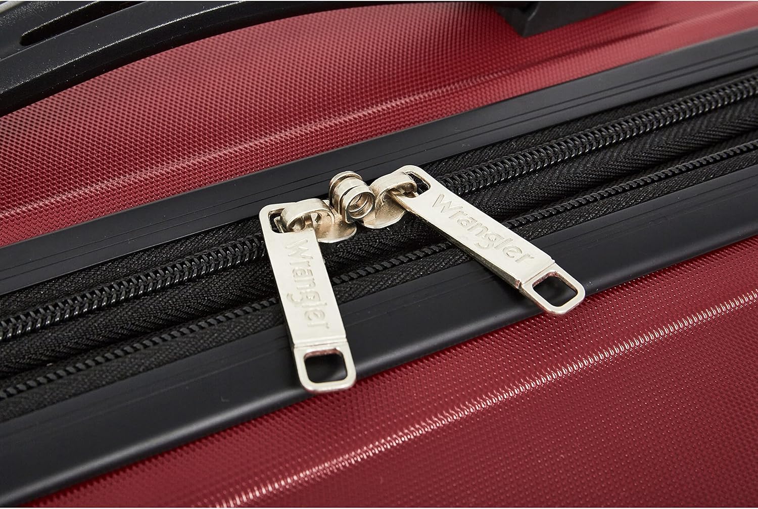 Wrangler 5 Piece Luggage & Travel Accessories Set, Red