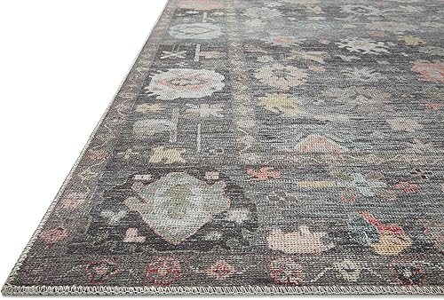 Vista 46 de Loloi II Elysium - Alfombra de pasillo color plata/multi de 2'-6" x 7'-6" Plateado y multicolor,Carbón / Multi,Mezclilla/Multi,Grafito/Multi,Multi