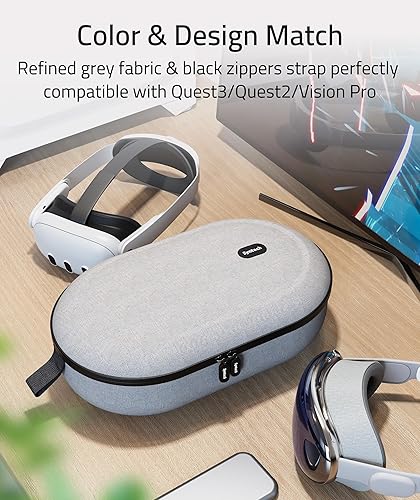 Miniatura 8 de Syntech Hard Carrying Case Compatible with Meta Quest 3SQuest 3Oculus Quest 2VPPico4, Accessories VR Headset with Elite Strap, Touch Controllers for