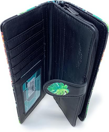 Vista 6 de Shag Wear Giraffe Tower - Cartera grande para mujer de 7", Negro -, Moderno