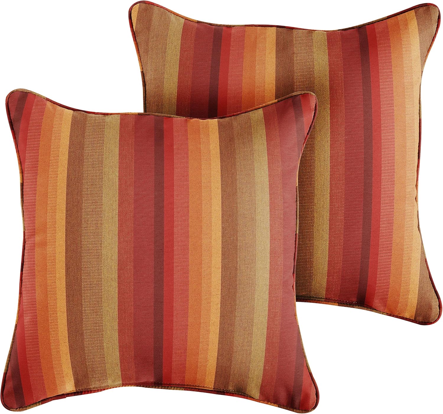 Sorra Home x Sunbrella Indoor/Outdoor Corded Pillows, 22" x 22", Astoria Sunset