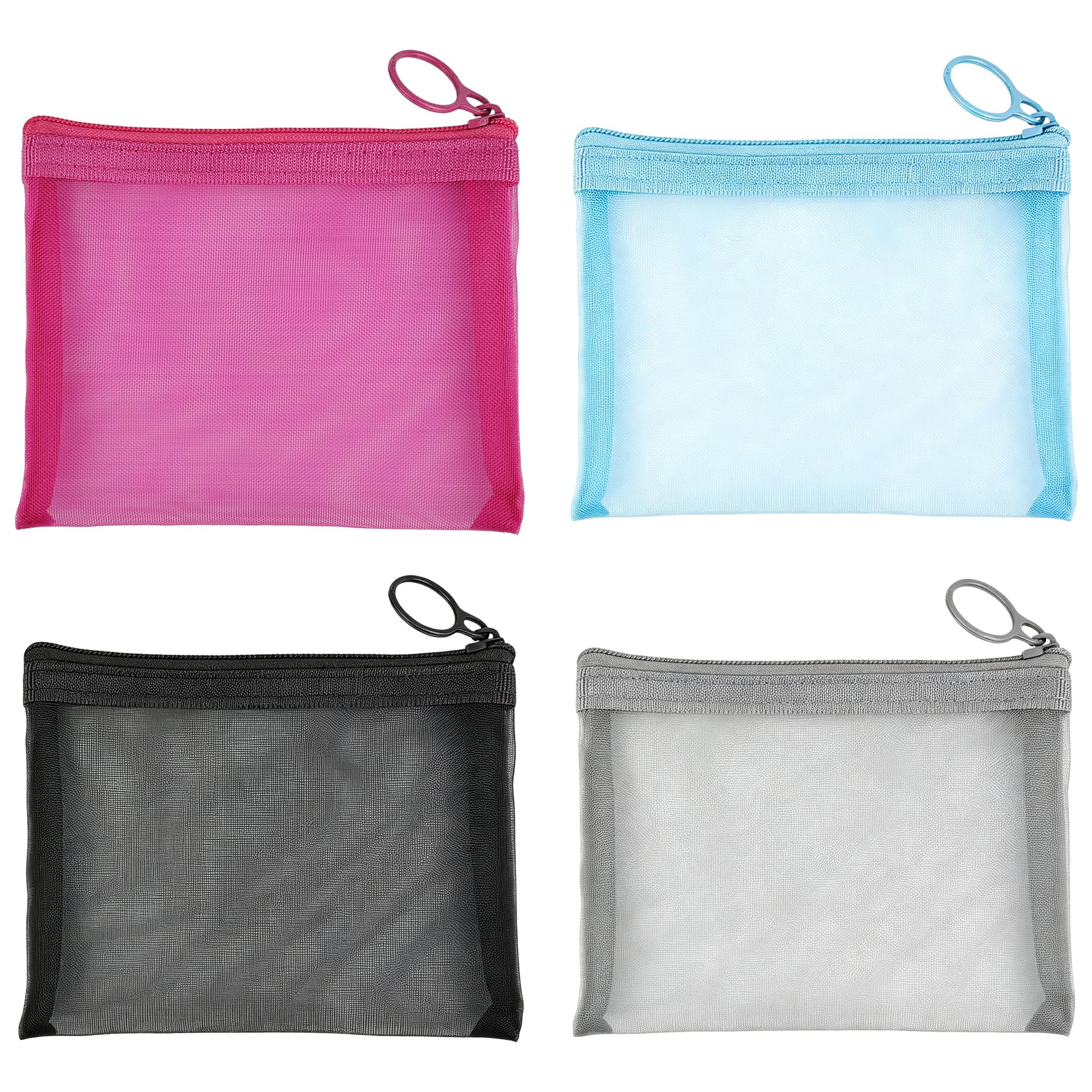 Photo 1 of FOHOLA Mini Makeup Bags (2 Pack, Black Grey)