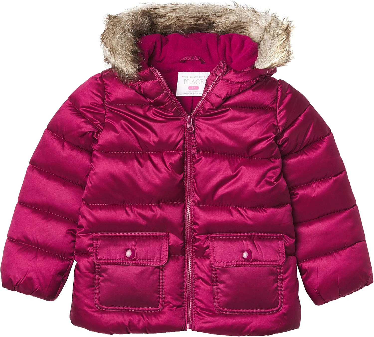 The Children's Place Girls' Toddler Quilted Puffer Jacket: Clothing, Shoes & Jewelry