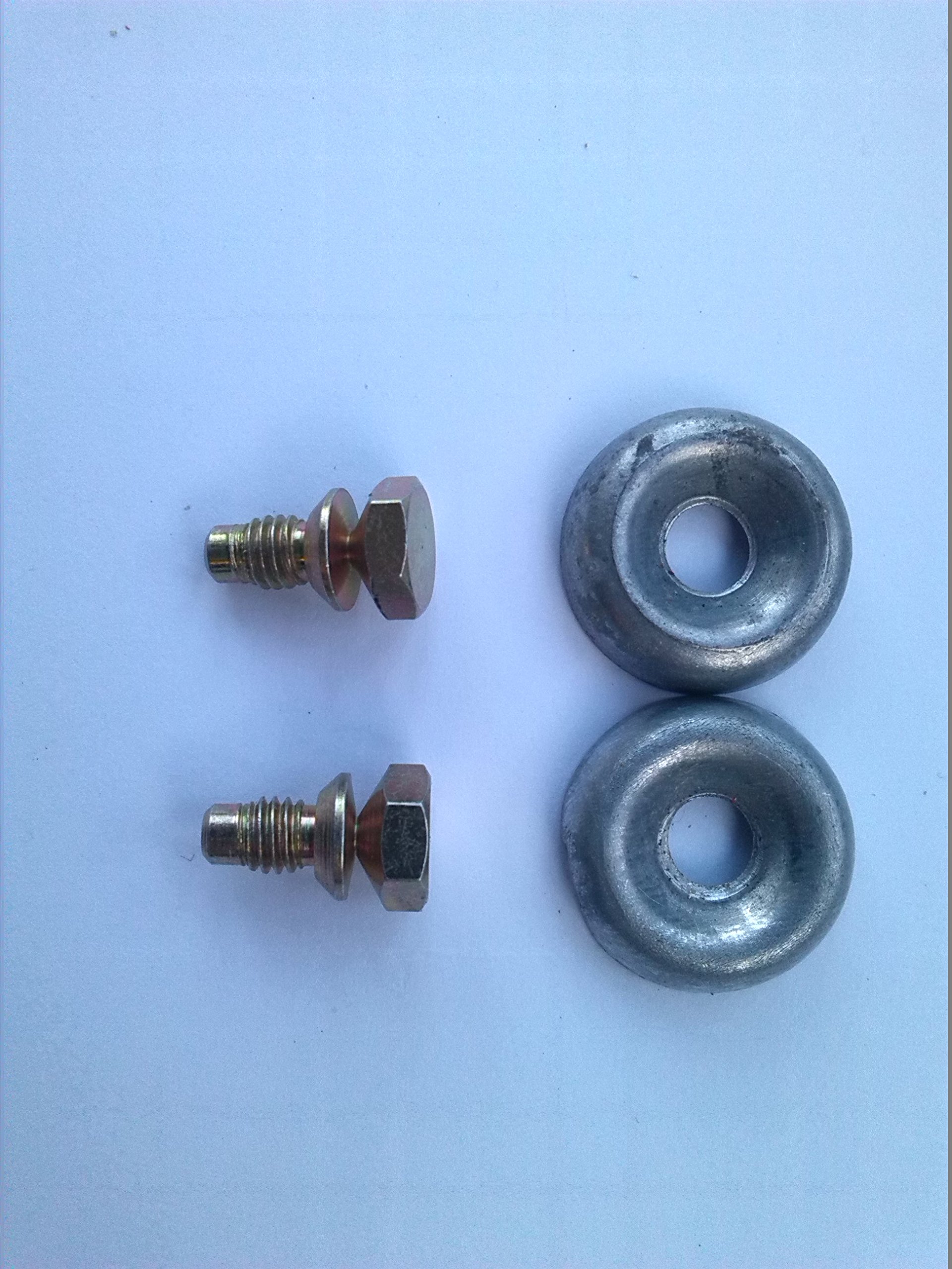 Gas Meter Shear Bolts X2 WASHERS X 2