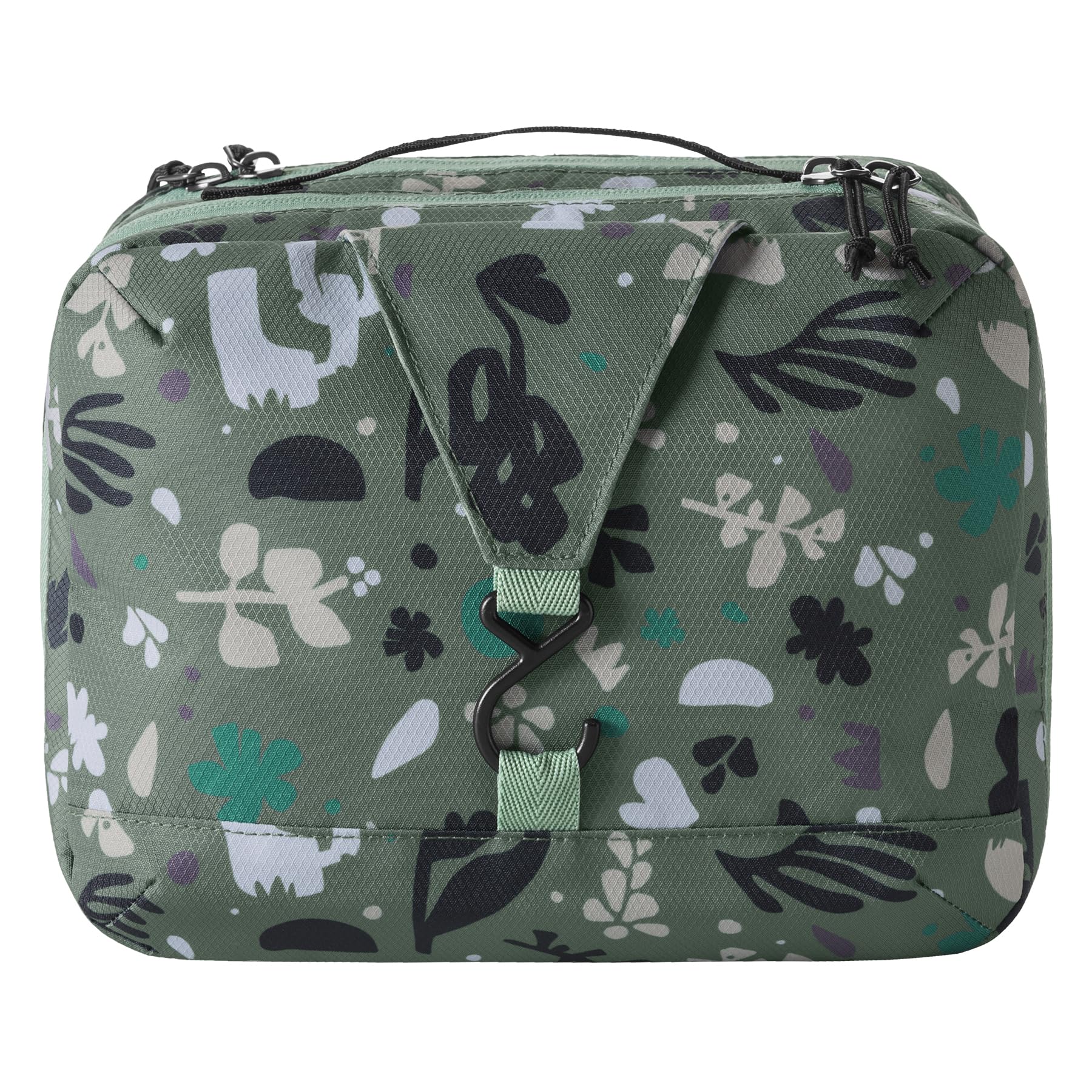 eagle creek Pack-It Reveal - Neceser triple con 3 compartimentos grandes con elástico y organizadores con cremallera, fabricado con materiales duraderos, repelentes al agua, raíces y brotes: verde
