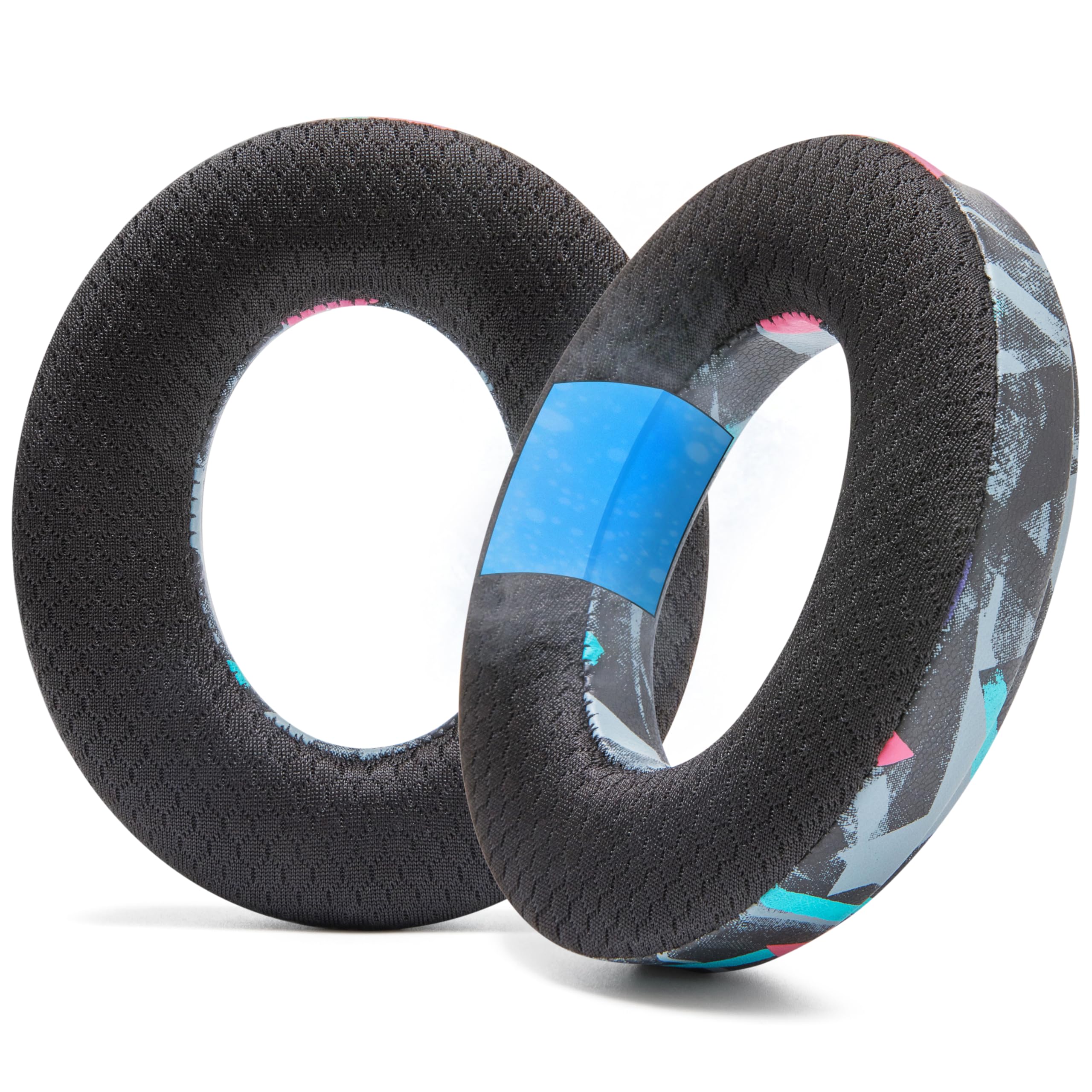 Wicked Cushions WC Freeze Momentum 4 - Cooling Gel Earpads for Sennheiser Momentum 4 Wireless Over-Ear Headphones - Enhances Comfort, Thickness, Noise Isolation for Spectacular Listening | 90s Black