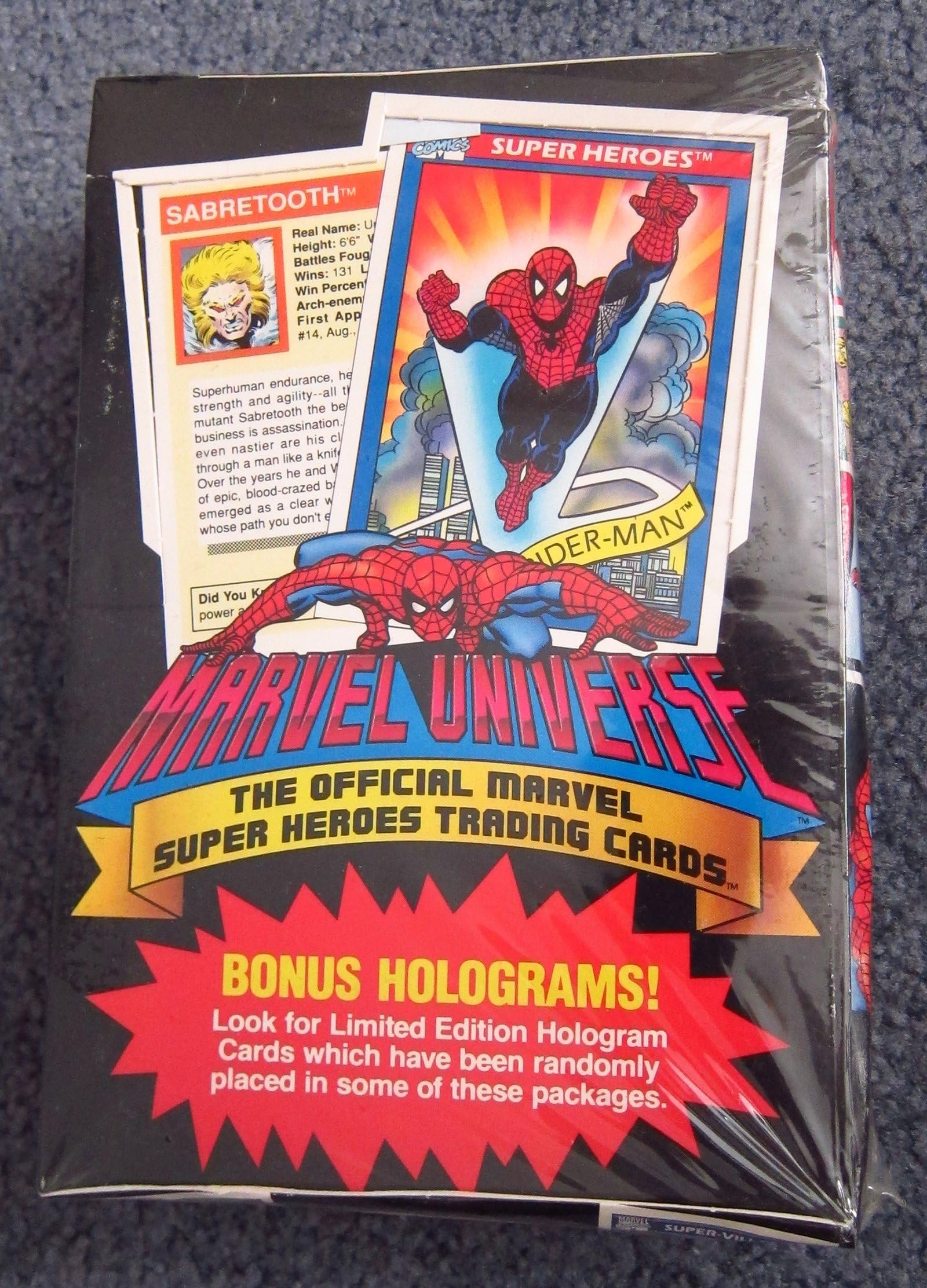 1990 Marvel Universe Series I Trading Card Box - 36 Packs 12 Cards per Pack by Impel