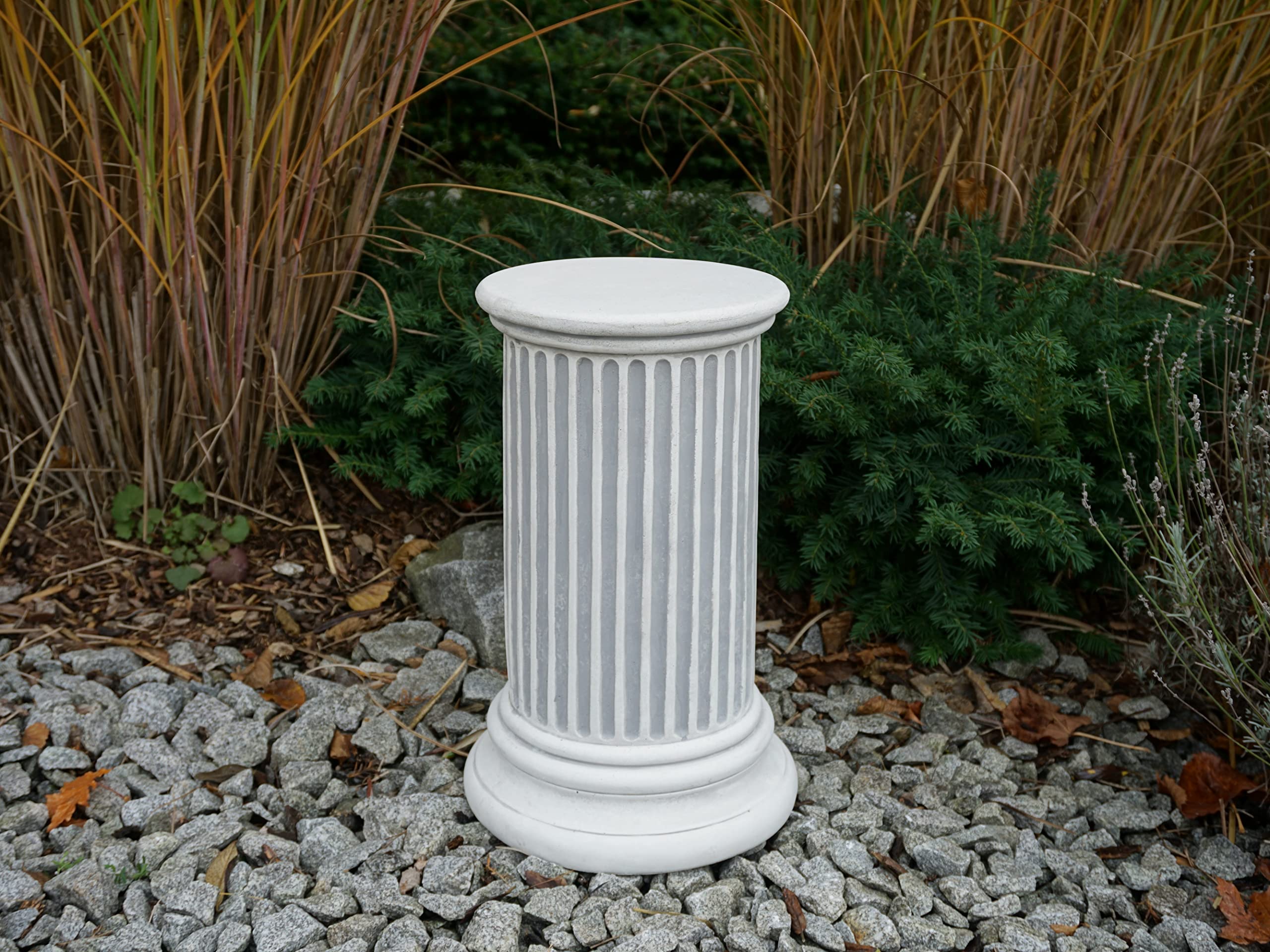 gartendekoparadies.de Elegante Säule Steinsockel, H. 41 cm, 45 kg | Steinguss, Steinfigur, Für Außenbereich, Frostsicher