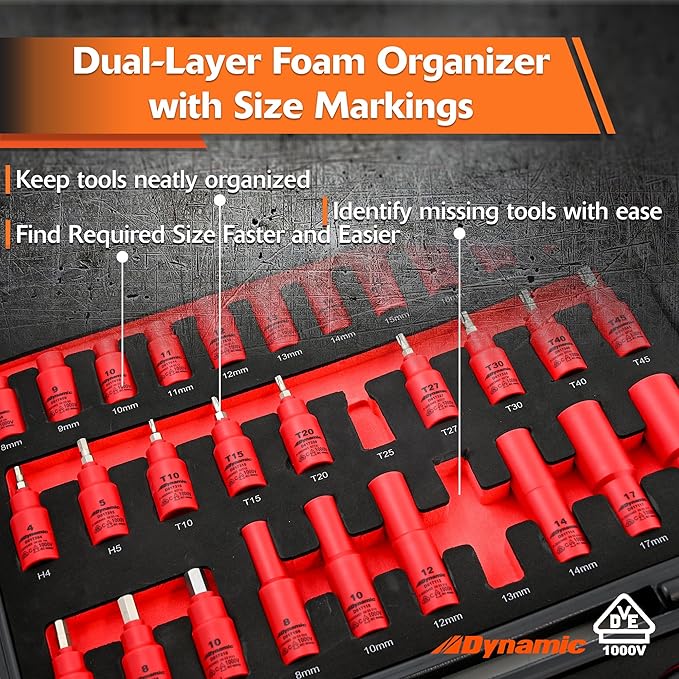 Kit de Herramientas Eléctricas Aisladas 44 Piezas Dynamic miniatura 3