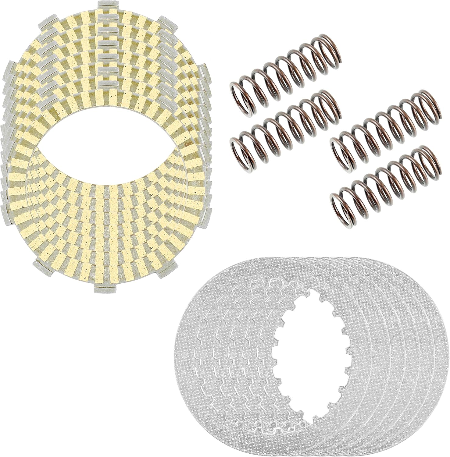 Caltric Clutch Friction Steel Plates Kit compatible with Honda TRX500FM Foreman Rubicon 500 2015-2019