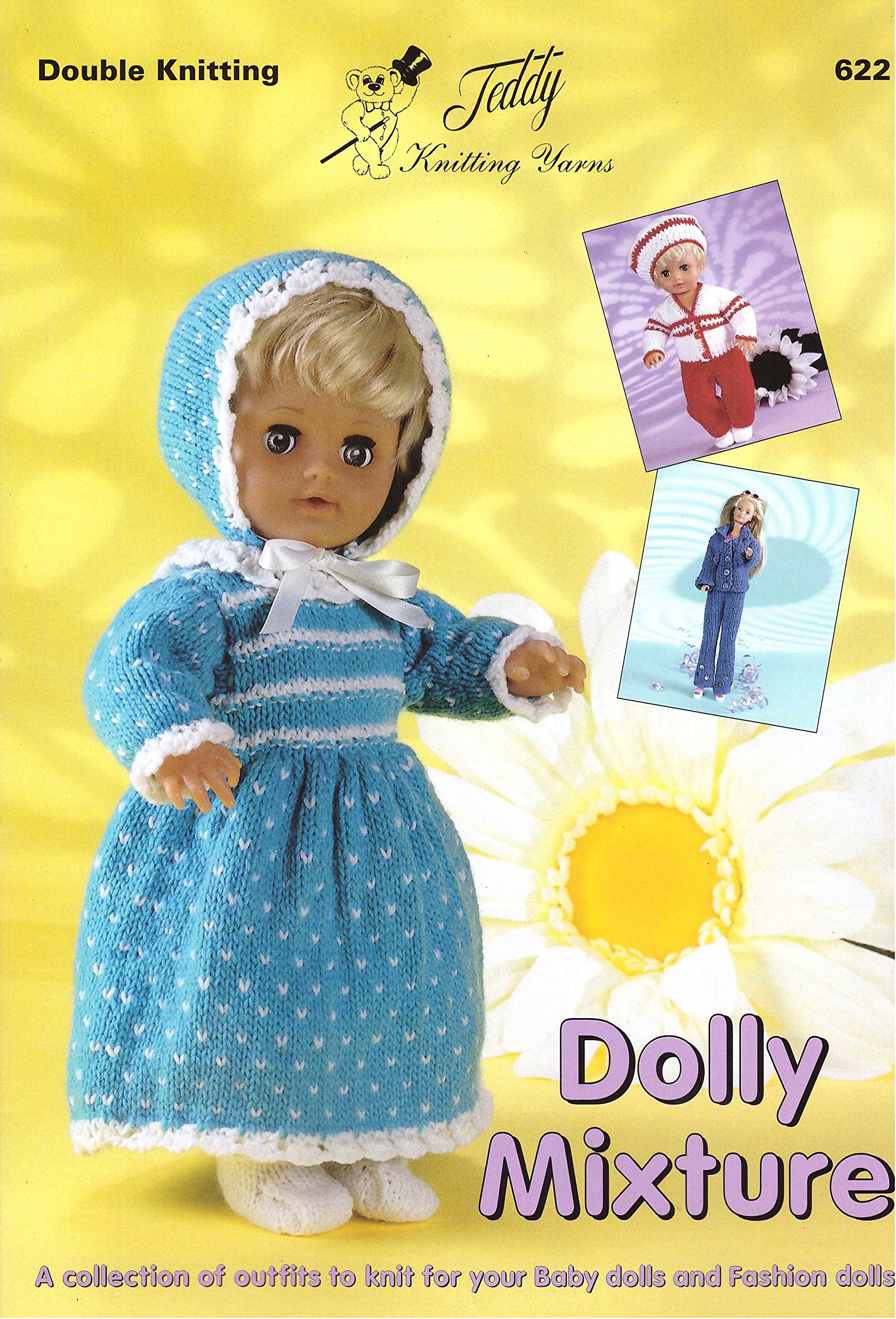 622 Dolly Mixture knitting book in DK  - dolls & premature babies
